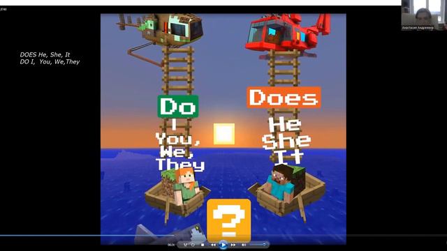Present Simple Minecraft смотреть онлайн