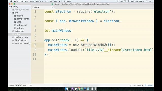 Build Real world compelling cross platform Electron App,browser window config part 4 смотреть онлайн