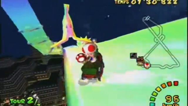Rainbow Road -Flap : 57"662 ~ Mario Kart: Double Dash!! смотреть онлайн