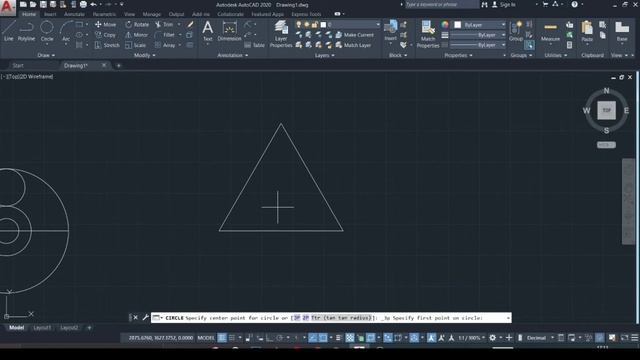 AutoCAD Tutorial [Part 05] - Circle Command| Radius, Diameter, 2P, 3P, TTR | Hindi смотреть онлайн