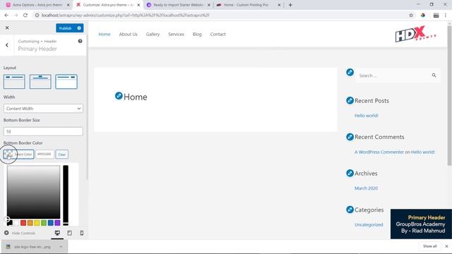 2.2 Primary Header | WordPress Theme customization. смотреть онлайн