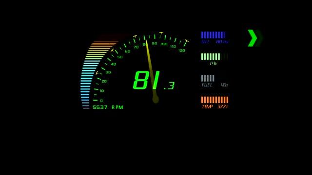 DeLorean Digital Dashboard, demo mode смотреть онлайн