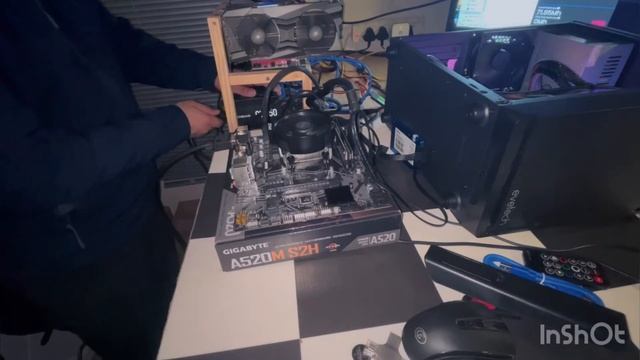 CPU Mining Rig Build And Testing - AMD Ryzen 5 5500 6-Core 3.6GHz #cpumining #cryptomining