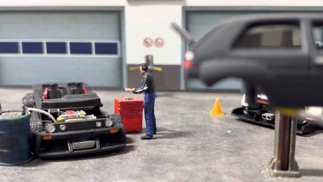 HOT WHEELS 1/64 Volkswagen Golf MK2 Custom Officine Motor Sport scale model смотреть онлайн