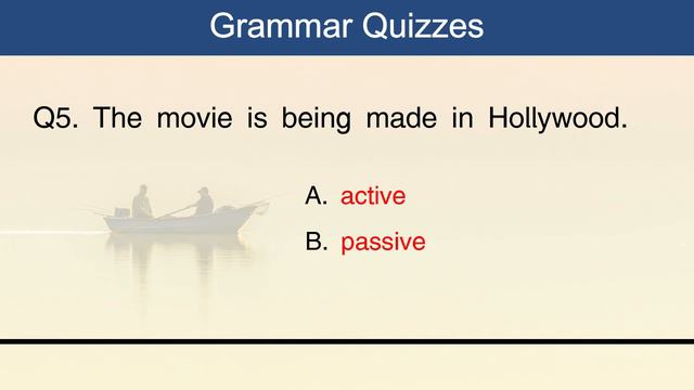 Active or Passive Quiz | General Grammar Quizzes | Grammar Quizzes смотреть онлайн