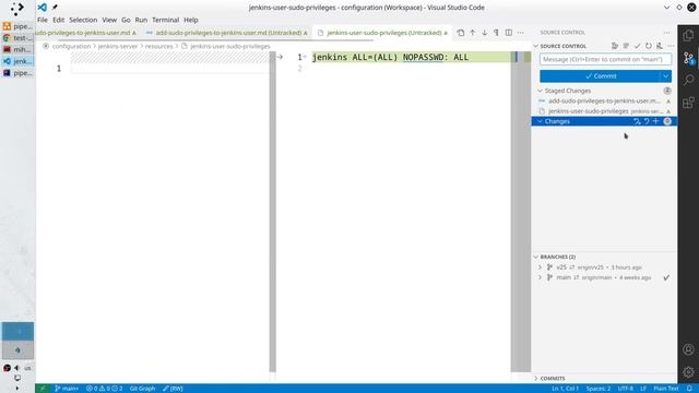 Create Jenkins Pipeline, Part 25 | Add Sudo Privileges To Jenkins User | Tutorial