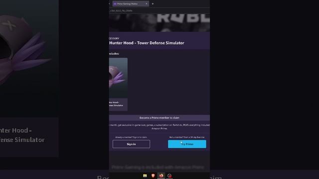 How to get the Raven Hunter Hood with Amazon Prime! #roblox смотреть онлайн