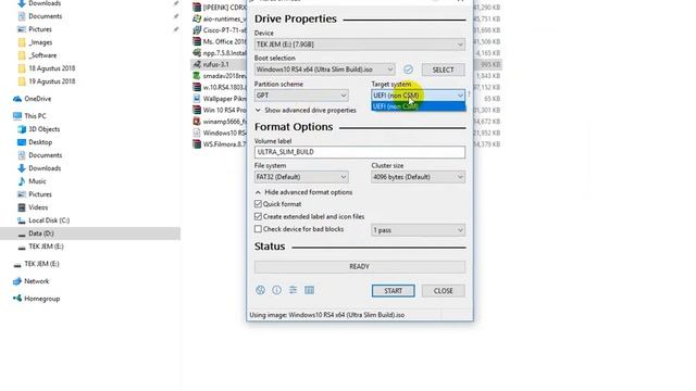 [Rufus v3 Terbaru] Cara Membuat Bootable Windows 10 64bit UEFI GPT di Flashdisk 8gb смотреть онлайн