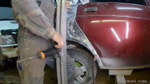 Ремонт заднего крыла Лада Приора Менять не стоит  Приора перевёртыш