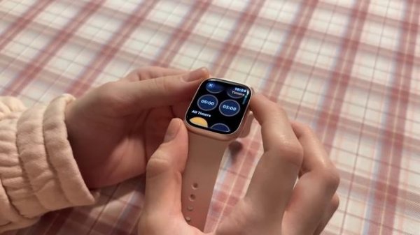 apple watch series 9 (pink) aesthetic unboxing ⌚️? | accessories + setup