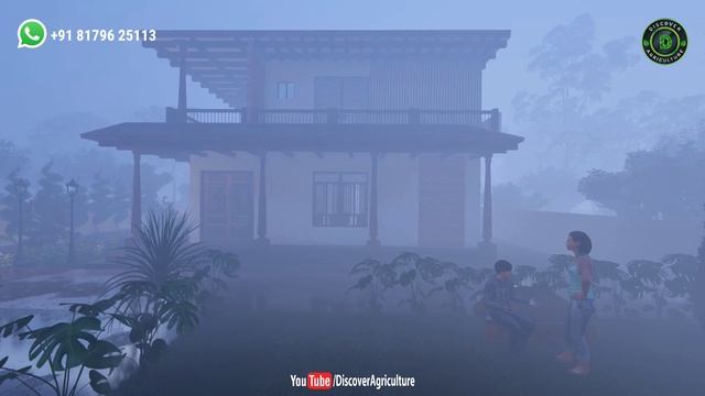 KERALA STYLE TRADITIONAL FARMHOUSE | Farm house Design смотреть онлайн