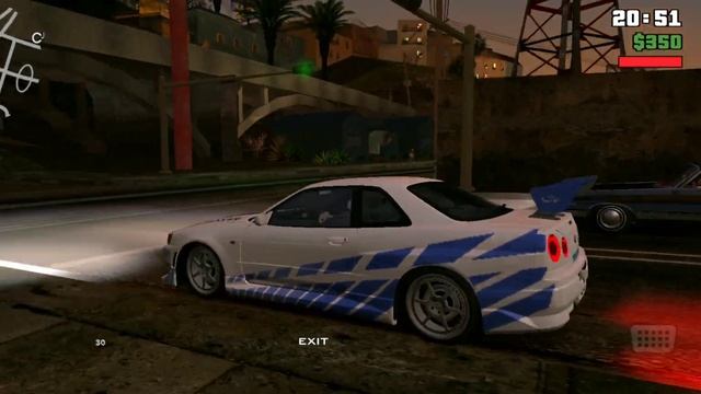 EC-West Nissan Skyline GTR R34 FOR GTA SA ANDROID & PC (2Fast 2Furious) |DFF TXD| MODS смотреть онлайн