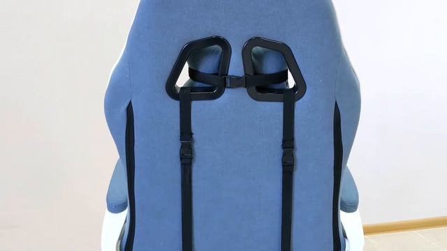 Геймерское (компьютерное) замшевое кресло серо-голубого цвета смотреть онлайн