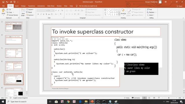 Inheritance with Java examples & Constructor Chaining explained смотреть онлайн