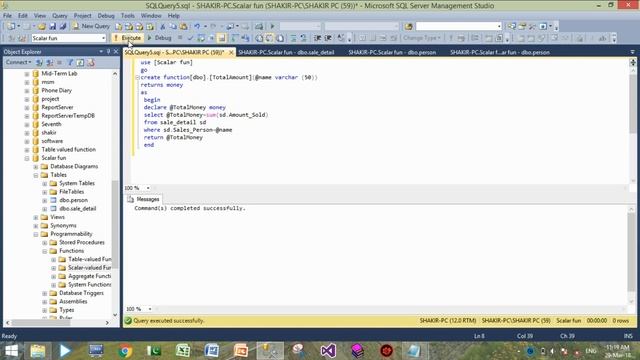 Scalar function in sql 2014 смотреть онлайн