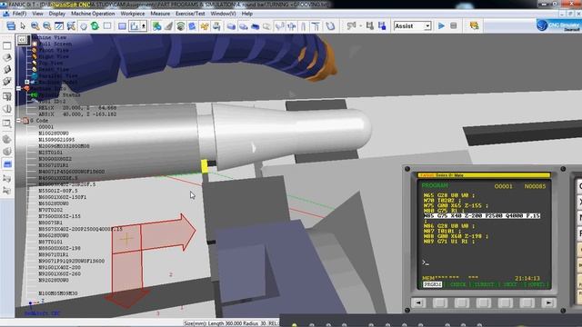 Fanuc Oit Simulation using CNC simulator смотреть онлайн