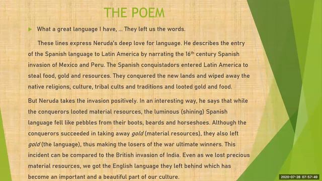 Pablo Neruda Part 2 | The Word | Signatures | Calicut University смотреть онлайн