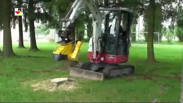 Измельчитель пней на миниэкскаватор XYLOCROK 25 PE (Франция) смотреть онлайн