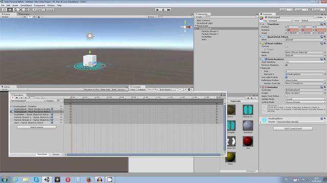 Unity 5 Tutorial: Particle Systems #02 C# - Healing Spell Effect смотреть онлайн