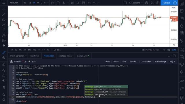 Pine Script [OUTDATED V4] Tutorial | Lesson 8 | Using The Security Function & Higher Timeframe Data смотреть онлайн