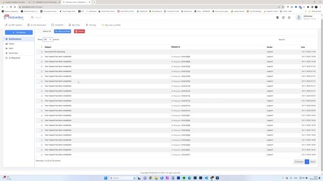 Внутренняя почта на Сайте OkiDokiBot. смотреть онлайн