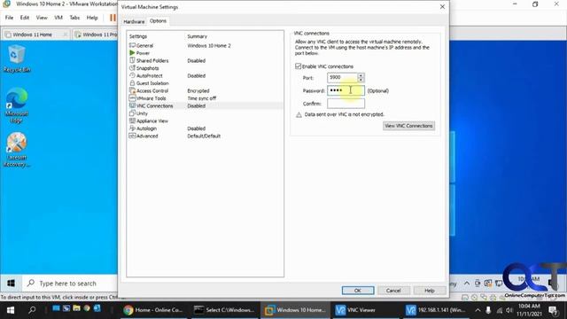 Remotely Control a VMware Workstation Virtual Machine using a VNC connection смотреть онлайн
