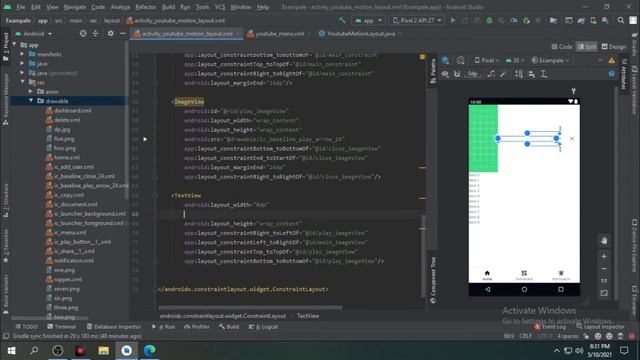 YouTube Motion Layout 2021 | Android Studio Tutorial смотреть онлайн