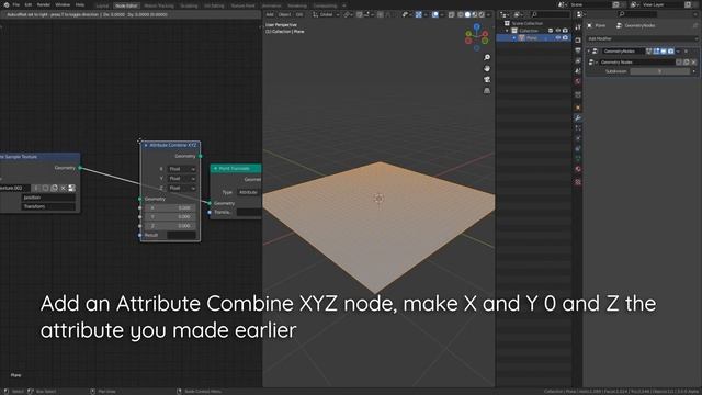 Mesh Displacement With Geometry Nodes Tutorial [Blender 2.93] смотреть онлайн