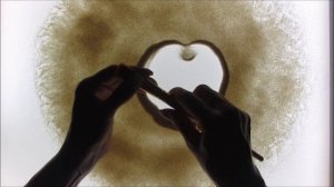 Рисование песком для начинающих  Занятие 1