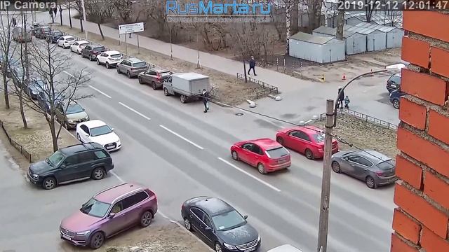 Пример видеозаписи поворотной уличной 4G камеры PST GBH5X20