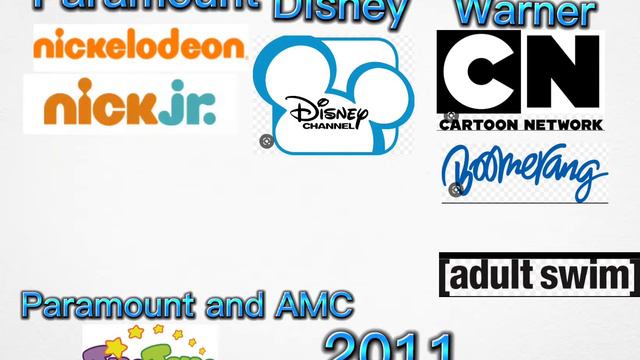 Хронология логотипов телеканалов анимационых в России Paramount, AMC, Disney, Warner смотреть онлайн