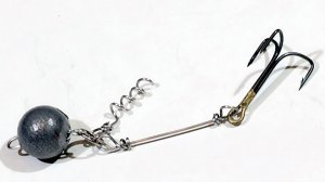 Снасточка для оснащения силиконовой приманки.