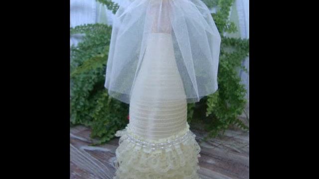 Оформление свадебных бутылок. ??