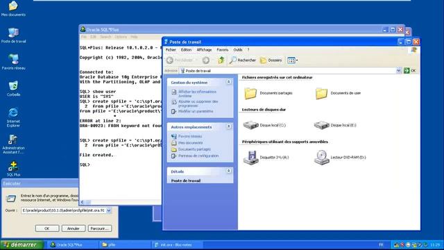 Tuto DBA1 :Gérer L'instance Oracle 10g [Vidéo 1] смотреть онлайн