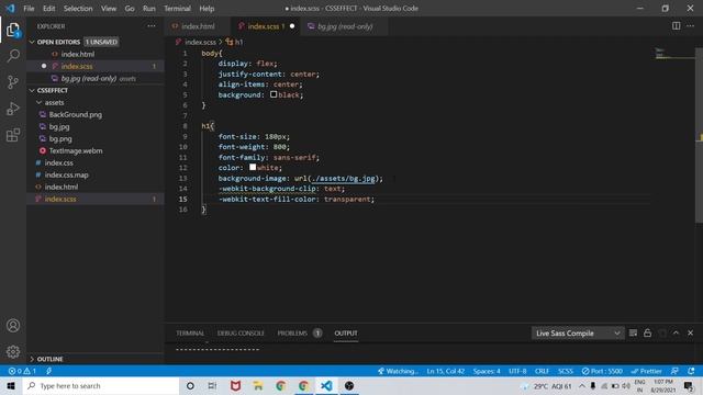 Image Inside Text Using CSS | Text Background Image Using CSS | NSCODE смотреть онлайн