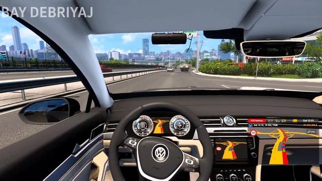 Euro Truck Simulator 2 VOLKSWAGEN PASSAT MOD (VIRTUAL SPEEDOMETER) смотреть онлайн