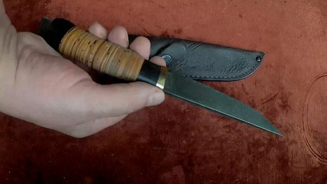 Нож "Лунь" (алмазная сталь, наборная береста) https://korenok.ru смотреть онлайн