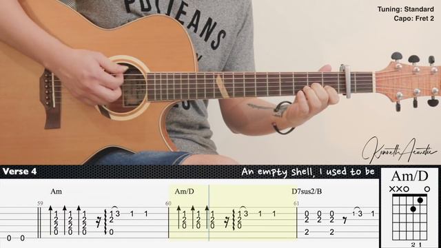 Beggin' (Easy Version) - Måneskin | Fingerstyle Guitar | TAB + Chords + Lyrics смотреть онлайн