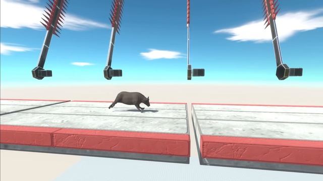 Trap With Giant Spikes ► Animal Revolt Battle Simulator смотреть онлайн