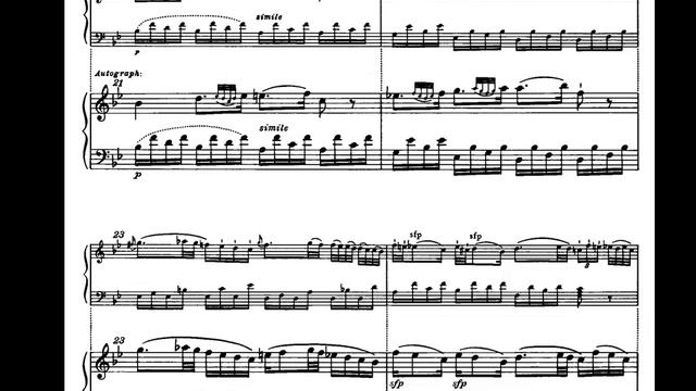 Mozart. Sonata para piano nº 12 en Fa M. Kv 332 II-Adagio Partitura y Audición смотреть онлайн