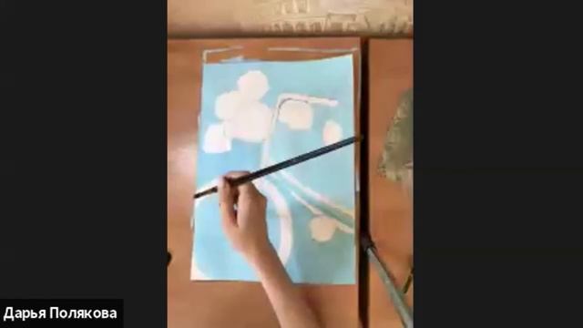 Рисуем Велосипед с цветами. Живопись смотреть онлайн