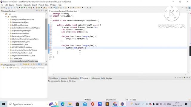 Reverse an array with two pointer method смотреть онлайн