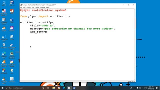 #python notification system in python using plyer modul смотреть онлайн