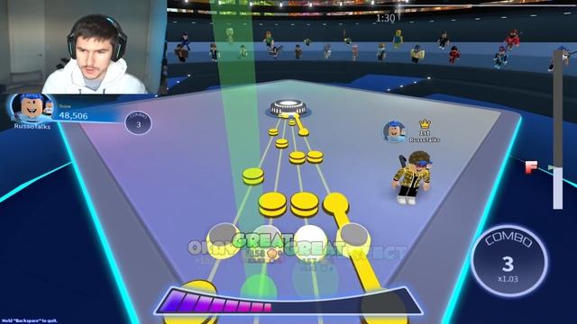 So The RB BATTLES CREDITS SONG Is In Robeats AND IT'S HARD... *ME SINGING* (Roblox) смотреть онлайн