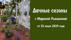 Дачные сезоны с Мариной Рыкалиной от 25 июля 2024 года