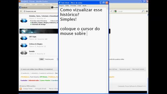 Como vizualizar seu histórico no Shoutbox смотреть онлайн