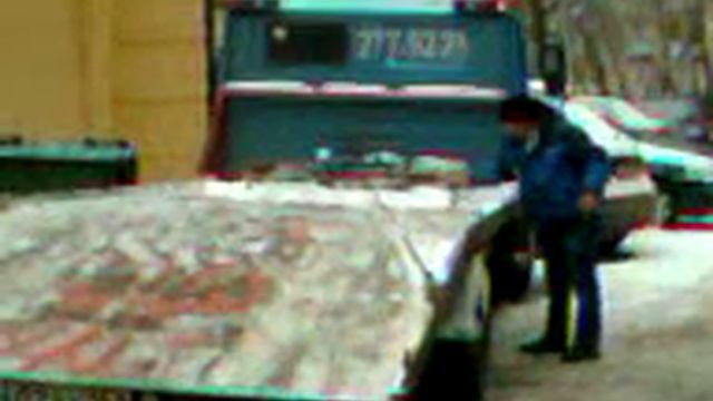 Инновации - асфальт прямо на снег! Самара. Ново-Садовая 42 17.11.2015 смотреть онлайн