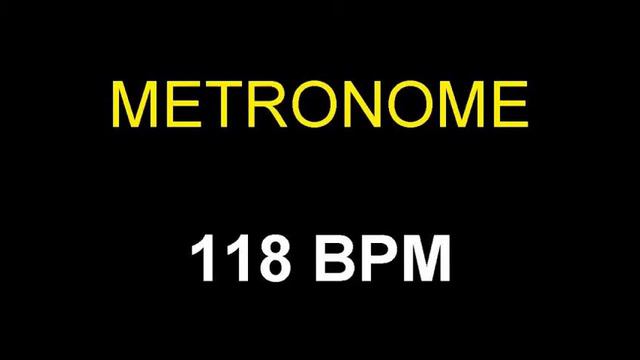 Metronome 118 BPM Beats Per Minute смотреть онлайн
