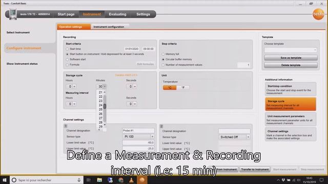 Testo Data-logger Configuration via ComSoft Basic смотреть онлайн